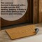 Gardenised Heavy Duty Coco Coir Doormat Non Slip PVC Baking Embossed Welcome Design Natural Coconut Fiber Floor Mat for Front Door Porch Patio Entryway Garage Mudroom & Outdoor Use 18x30"